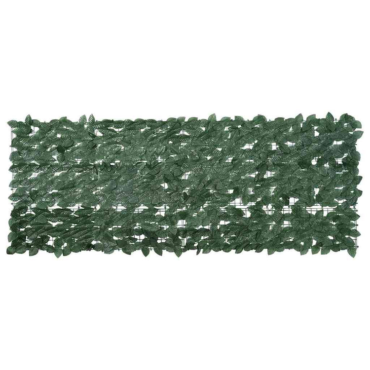 Vidaxl balkonscherm met donkergroene bladeren 200x75 cm