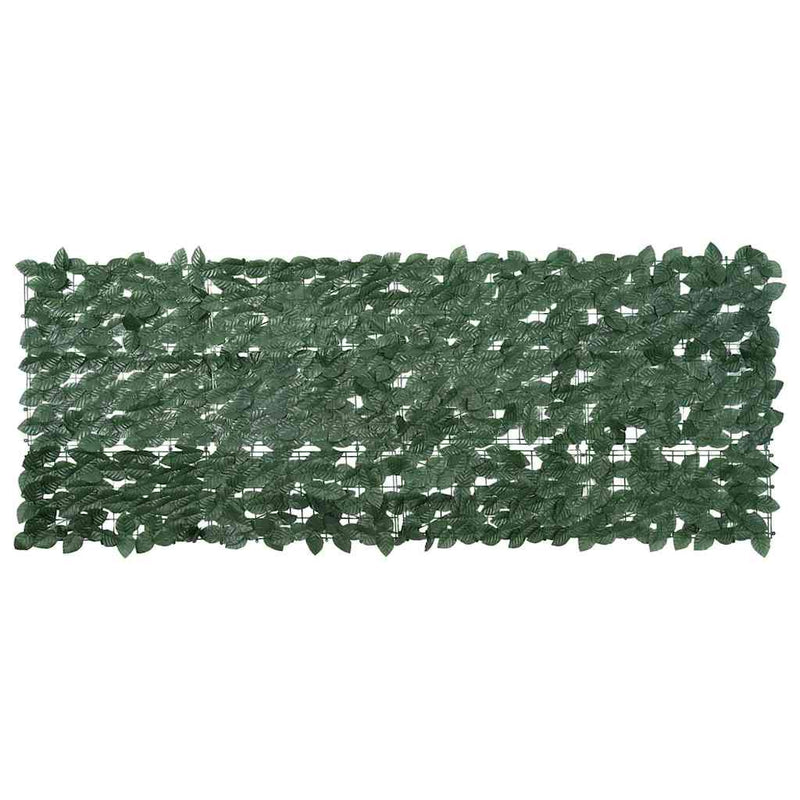 Vidaxl balkonscherm met donkergroene bladeren 200x75 cm