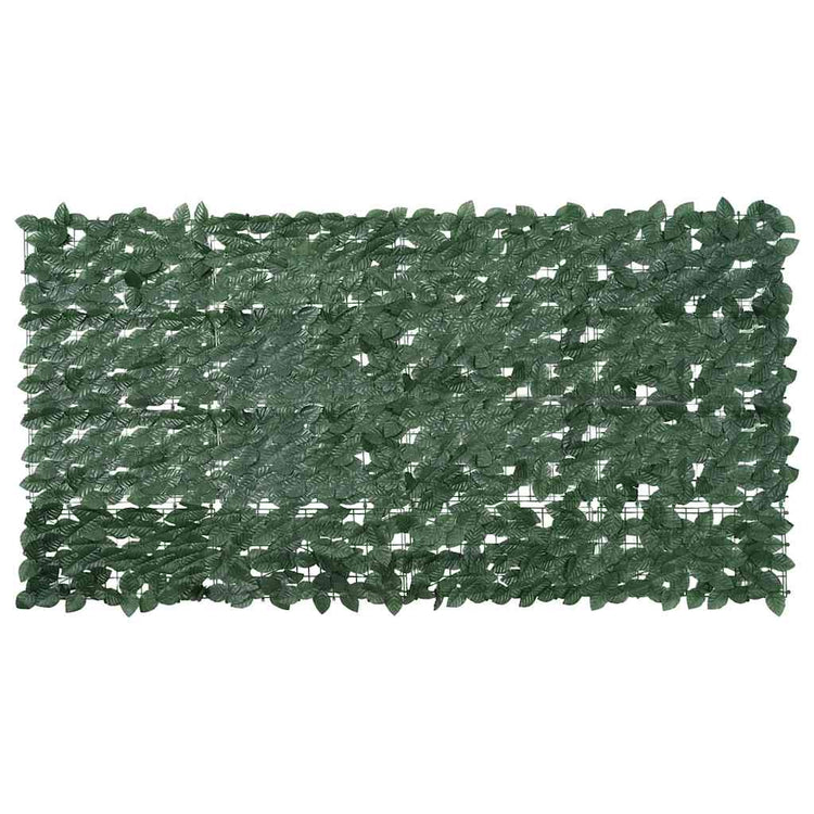 Vidaxl balkonscherm met donkergroene bladeren 200x100 cm