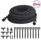 Vidaxl druppelslang 0,6'' 25 m rubber zwart - afbeelding 1