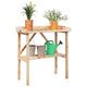 Vidaxl plantentafel met schap 78x38x82,5 cm massief vurenhout
