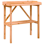 Vidaxl plantentafel met schap 78x38x82,5 cm vurenhout bruin - afbeelding 2