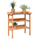 Vidaxl plantentafel met schappen 78x38x82,5 cm vurenhout bruin