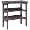 Vidaxl plantentafel met schappen 78x38x82,5 cm vurenhout grijs