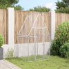Vidaxl kippenhok 100x100x190 cm gegalvaniseerd staal zilverkleurig