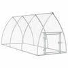 Vidaxl kippenhok 300x105x120 cm gegalvaniseerd staal zilverkleurig