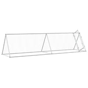 Vidaxl kippenhok 400x105x91 cm gegalvaniseerd staal zilverkleurig - afbeelding 3
