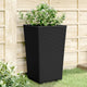 Vidaxl plantenbakken 2 st 32,5x32,5x57 cm polypropeen zwart