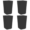 Vidaxl plantenbakken 4 st 32,5x32,5x57 cm polypropeen zwart