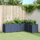 Vidaxl plantenbak 160x120x53 cm polypropeen blauwgrijs