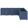 Vidaxl plantenbak 160x160x53 cm polypropeen blauwgrijs