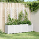 Vidaxl plantenbak met latwerk 160x40x140 cm polypropeen wit