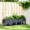 Vidaxl plantenbak met poten 160x40x42 cm polypropeen blauwgrijs