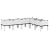 Vidaxl plantenbak met poten 160x120x42 cm polypropeen wit