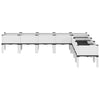 Vidaxl plantenbak met poten 200x160x42 cm polypropeen wit