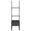 Vidaxl plantenbak met latwerk 40x40x142,5 cm polypropeen bruin