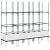 Vidaxl plantenbak met latwerk 160x40x142,5 cm polypropeen wit