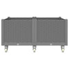Vidaxl plantenbak met wielen 100x80x54 cm polypropeen lichtgrijs