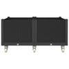Vidaxl plantenbak met wielen 100x80x54 cm polypropeen zwart