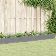 Vidaxl plantenbak met pinnen 362,5x42,5x28,5 cm polypropeen lichtgrijs - afbeelding 1