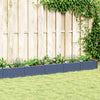 Vidaxl plantenbak met pinnen 362,5x42,5x28,5 cm polypropeen blauwgrijs