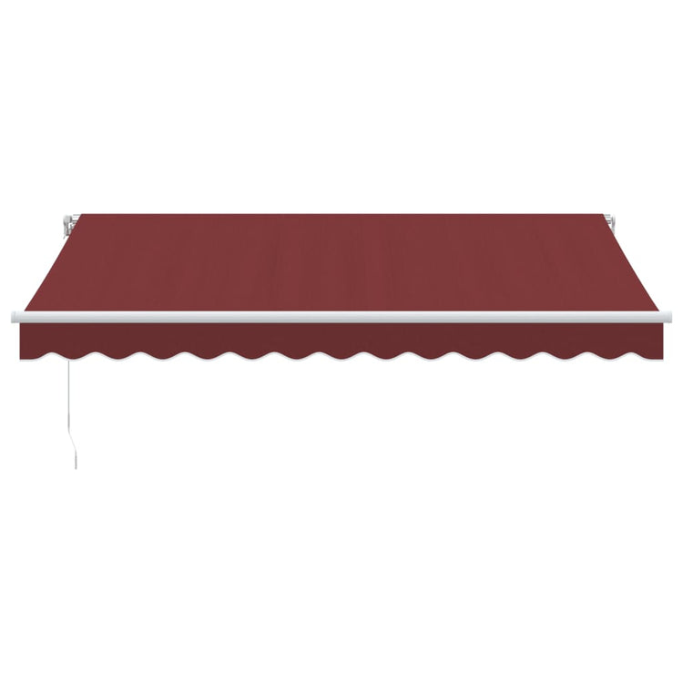 Vidaxl luifel handmatig uittrekbaar 350x250 cm bordeauxrood