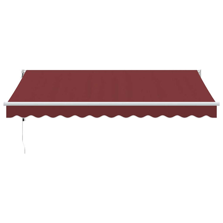 Vidaxl luifel automatisch uittrekbaar 350x250 cm bordeauxrood