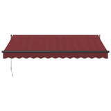 Vidaxl luifel automatisch uittrekbaar 350x250 cm bordeauxrood - afbeelding 3
