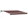 Vidaxl luifel handmatig uittrekbaar met led's 300x250 cm bruin