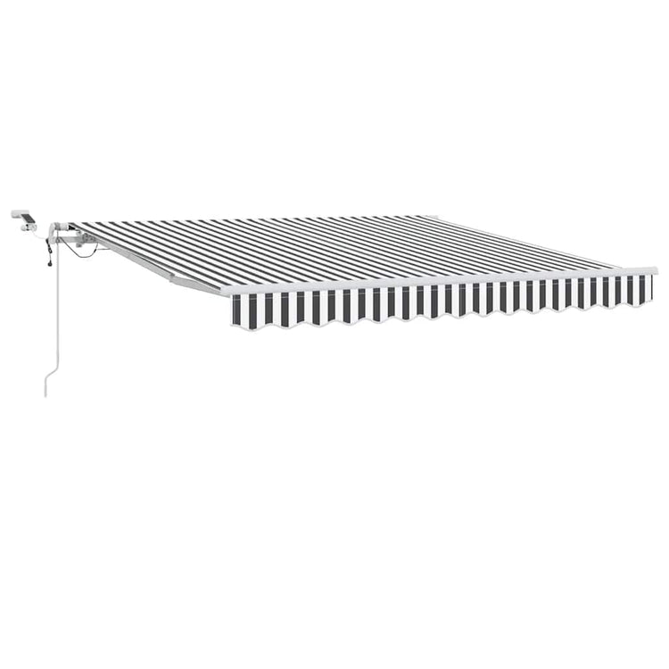 Vidaxl luifel automatisch uittrekbaar led 300x250 cm antraciet en wit