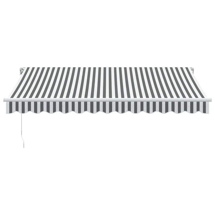 Vidaxl luifel handmatig uittrekbaar 350x250 cm antraciet en wit