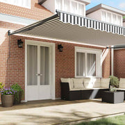 Vidaxl luifel uittrekbaar 5x3 m stof en aluminium antraciet en wit - afbeelding 3