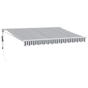 Vidaxl uitschuifbare luifel geel met witte frame 3,5 x 2,5 m - afbeelding 2