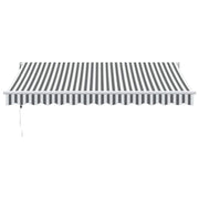 Vidaxl uitschuifbare luifel geel met witte frame 3,5 x 2,5 m - afbeelding 3