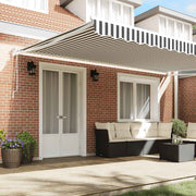 Vidaxl luifel uittrekbaar 5x3 m stof en aluminium antraciet en wit - afbeelding 3