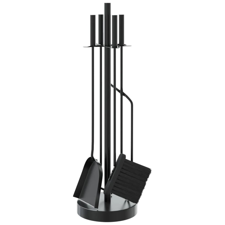 Vidaxl 5-delige openhaardgereedschapset 18x66 cm staal