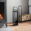 Vidaxl 5-delige openhaardgereedschapset 23x15x66 cm staal