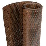 Vidaxl balkonscherm 500x100 cm poly rattan bruin en zwart - afbeelding 2
