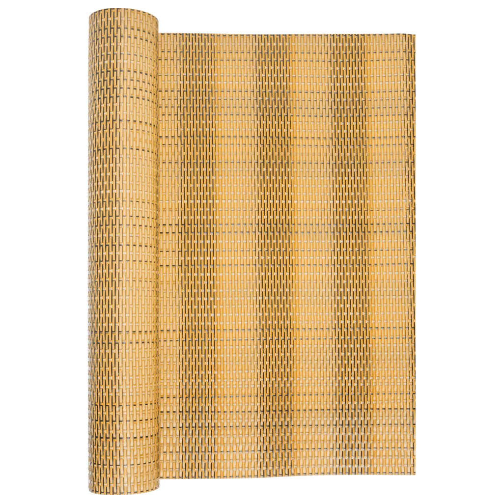 Vidaxl balkonscherm 300x80 cm poly rattan lichtbruin
