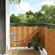 Vidaxl balkonscherm 400x80 cm poly rattan lichtbruin
