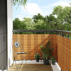 Vidaxl balkonscherm 1000x80 cm poly rattan lichtbruin