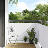 Vidaxl balkonscherm 400x100 cm poly rattan wit - afbeelding 1