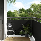Vidaxl balkonscherm 400x80 cm poly rattan zwart - afbeelding 1