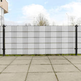 Vidaxl balkonschermen 5 st 255x19 cm poly rattan wit - afbeelding 1