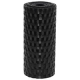 Vidaxl balkonschermen 10 st 255x19 cm poly rattan zwart - afbeelding 3