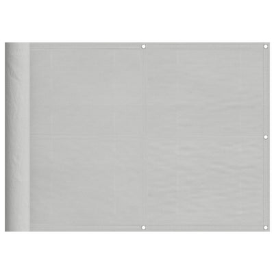 Vidaxl balkonscherm 75x500 cm 100% oxford polyester lichtgrijs