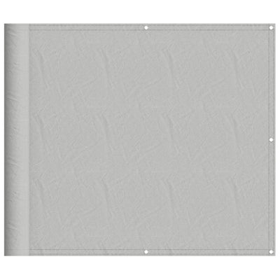 Vidaxl balkonscherm 90x400 cm 100% oxford polyester lichtgrijs
