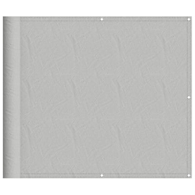 Vidaxl balkonscherm 90x600 cm 100% oxford polyester lichtgrijs
