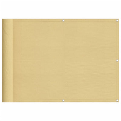 Vidaxl balkonscherm 75x300 cm 100% oxford polyester zandkleurig