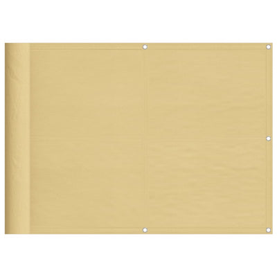 Vidaxl balkonscherm 75x400 cm 100% oxford polyester zandkleurig